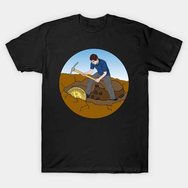 Bitcoin Mining Cryptocurrency T-Shirt by InspirationPL